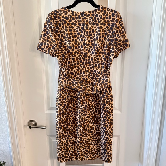 Black Halo Leopard Print Sheath Dress | Short Sleeve | Size 8 | NWT - Picture 5 of 5